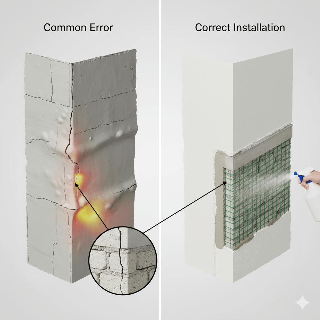 Dış Cephe Sıvasında Dalgalanma ve Çatlakları Önlemenin Anahtarı: Doğru Kaba-İnce Sıva Dizilimi